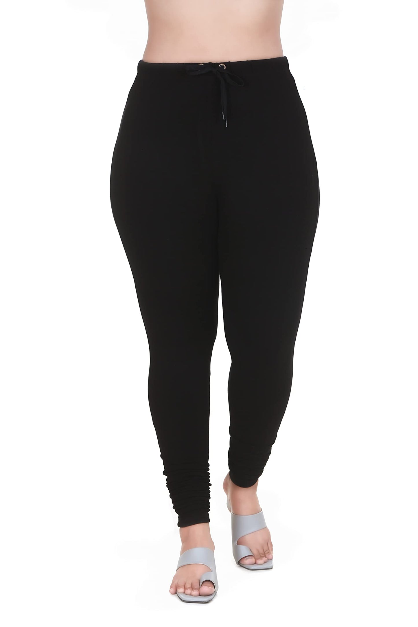 MUKHAKSH Girls Black Churidar Legging (Cotton Lycra Blend, 910 Years)