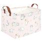 Fxolcshe Rectangular Pink Cat Baskets,Cute Kids Toy Storage Basket Bin,Pink Gift Organizer,Toys Box,Toy Organizer,Baby Nursery,E