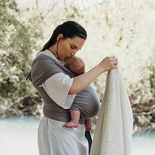 Boba Baby Wrap Carrier - Original Baby Sling Carrier for Newborns (7-35 lbs), Soft, Secure, Hands-Free & Ergonomic, Ideal for Co