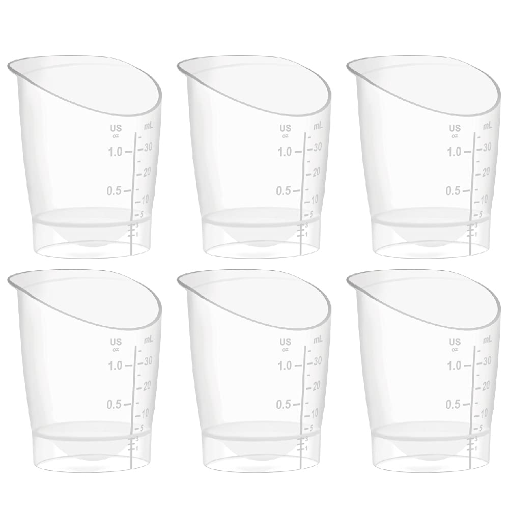 Maymom Baby Feeding Cup, Reusable and Disposable Short-Term Infant Feeding Cup for First Milk Collection, 1 oz, 6 Count
