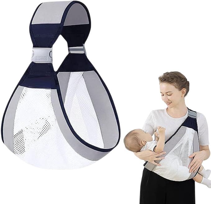 SHETRVR HOME & KITCHEN Mesh Baby Sling Carrier | Adjustable Baby Wrap Carrier with Thick Shoulder Straps | Comfortable Infant Ca