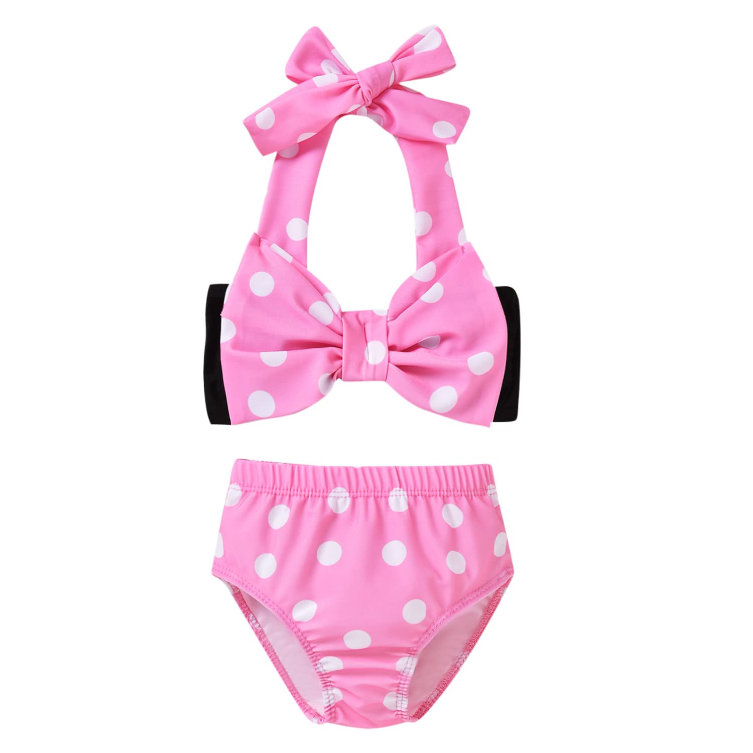 Little Toddler Girls Bathing Suit Swimwear Bikini Mouse Two Piece Swimsuit Botto WBBAPB09V2CZ92M
