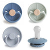 FRIGG SilkySoft Silicone Baby Pacifier 4-Pack Skyline Serenity | Made in Denmark | BPA-Free (6-18 Months)