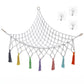 ZIRANYU Soft Toy Storage Organizer, Hanging Net hammock for Plush Storage and Organization, Bohemian Room Storage Rack Suitable 
