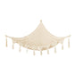 MERISHOPPHanging Hammock Storage with Tassels for Playroom Stuffed Animal Hammock Net White|Baby|Nursery Dcor|Other Nursery Dcor
