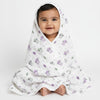 BEALUV Muslin Cotton Baby Swaddle Blanket with Adjustable Wraps  Soft, Breathable 2Layer Sleep Sack Newborn to 3 Months (Small