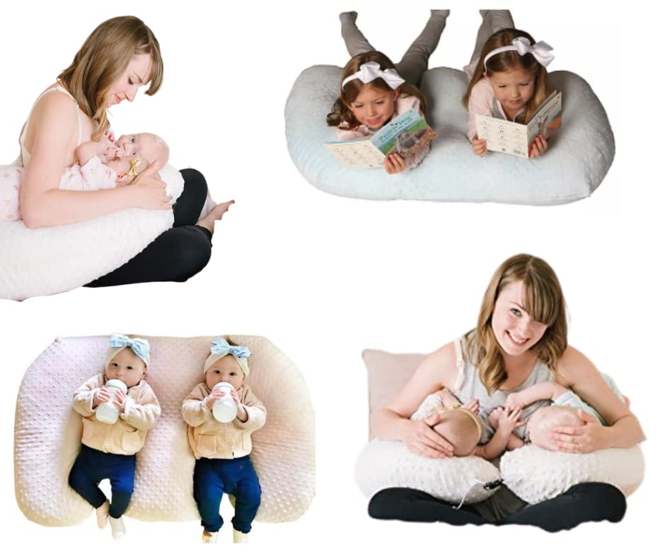 Twin Z Pillow The 6 Uses In 1 Twin Pillow ! Grey Plus Free Travel Bag!