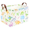 Fxocshe Rectangle Dinosaur Basket,Kids Toy Storage Bin,Storage Basket Bins Organizer For Boys Nursery Hamper,Baby Room Decor,She