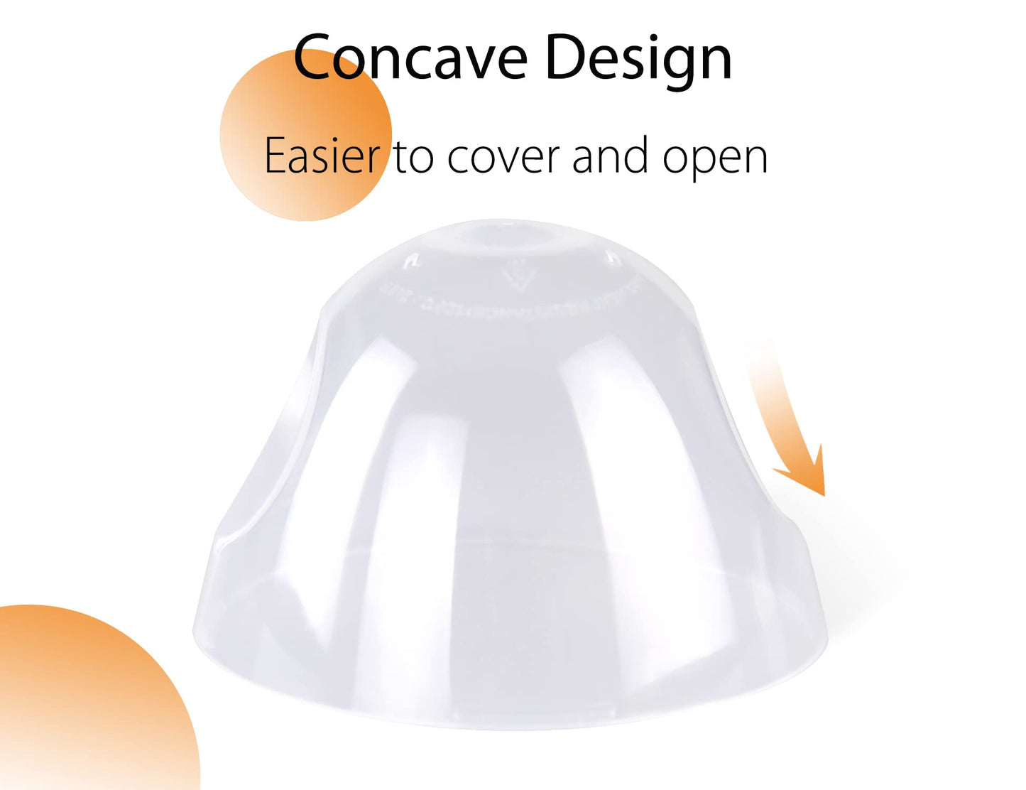 Baby Bottle Replacement Cap Lid For Comotomo 5 Ounce And 8 Ounce Silicone Bottle, 2 Count