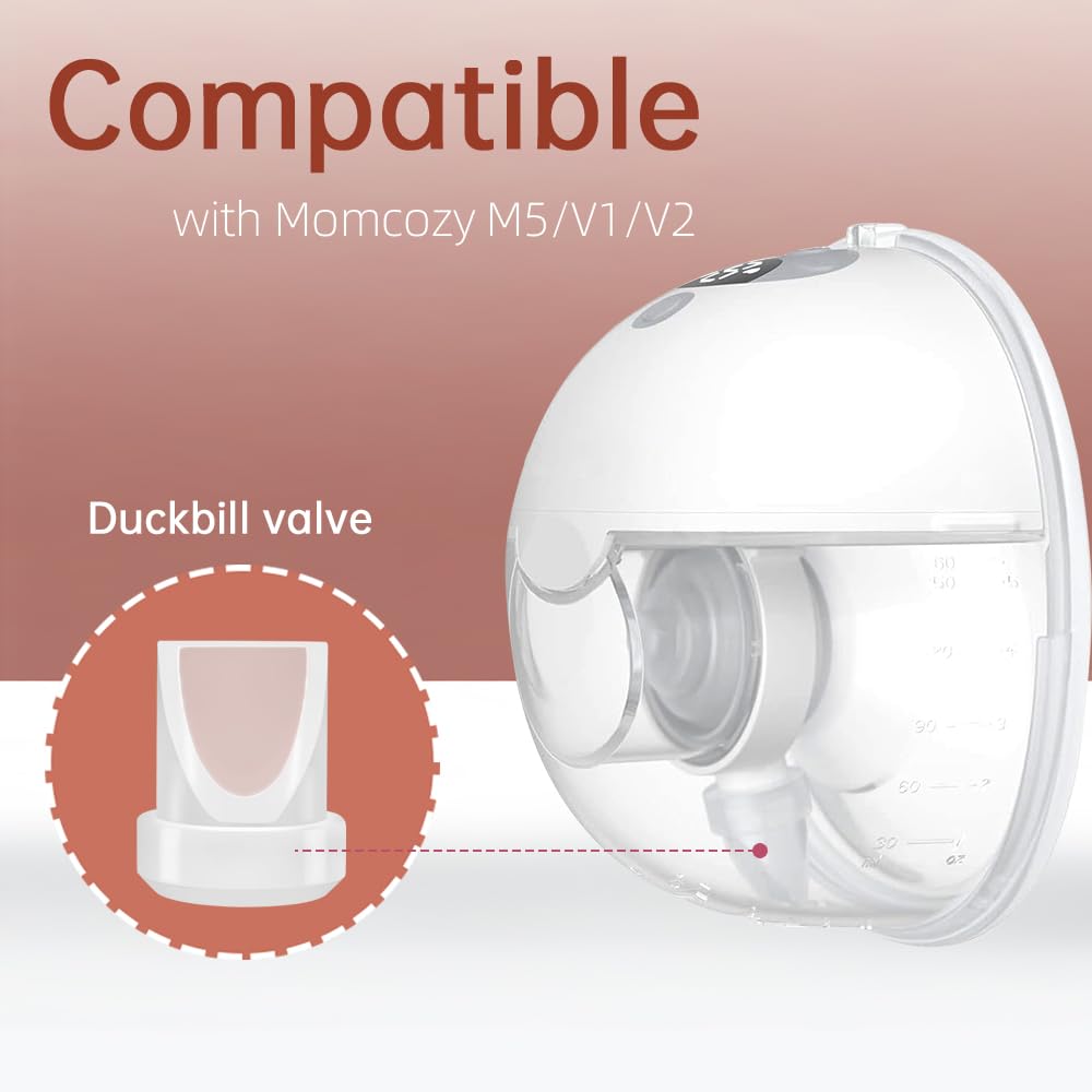 8Pcs Duckbill Valves Compatible With Momcozy M5, Replacement Duckbill Pump Parts Accessories For M5 / V1/ V2 Pumps, Made By Tbuy