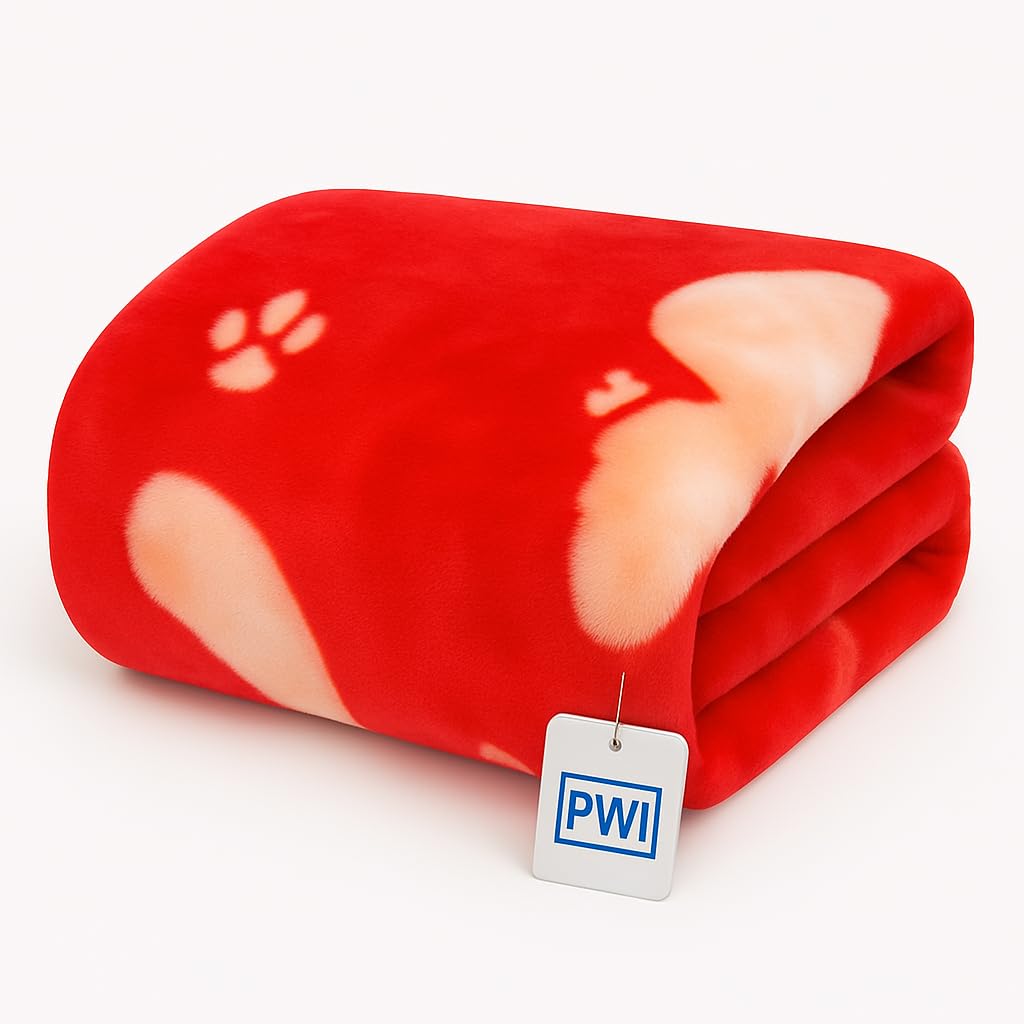 New Born Baby Blanket All Season Ultra Soft 2 Layer Blankets For Baby Boys And Baby Girls (90X110Cm) 03 Years Red
