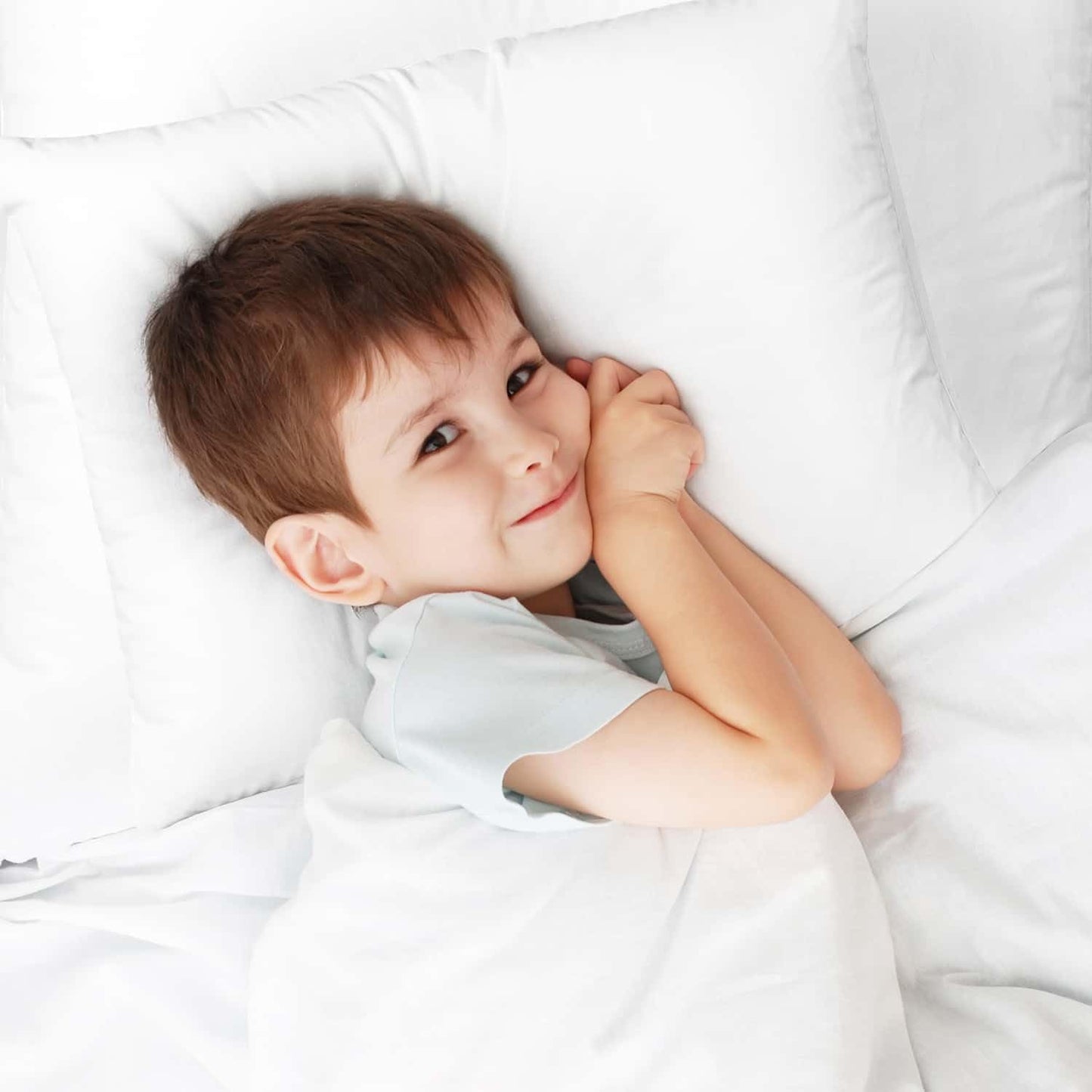 Nestl 4 Pack Toddler Pillow for Sleeping 13 x 18, Small Kids Pillow for Travel, Car, School, Nap, & Toddler Bed, Machine Washabl