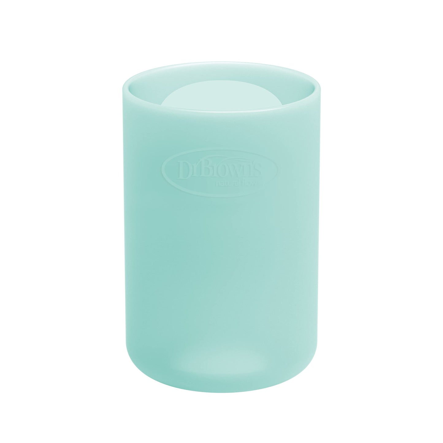 Dr. Brown'S Natural Flow Options+ Glass Baby Bottle Sleeves,100% Silicone,4 Oz,Narrow,Mint