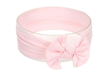 Koolgil Baby Girl'S Toddler Bow Knot Headbands Soft Nylon Headband For Daily Life Birthday Party Photography (Light Pink)
