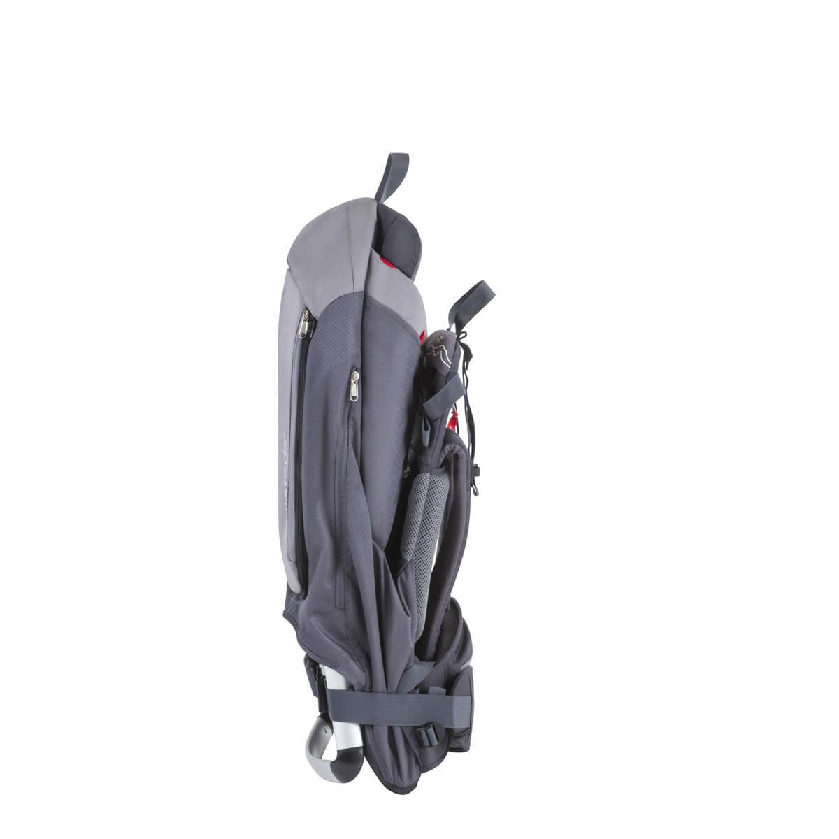 Phil&Teds Escape Child Carrier Frame Backpack, Red - Height Adjustable Body-Tech Harness - Articulating Dual Core Waist Belt - I