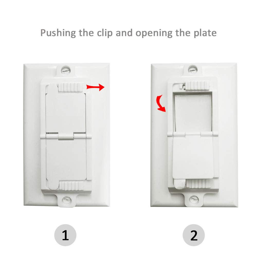 Rocker Light Switch Guard, Ilivable Childproof Switch Plate Cover Guard Protects Your Lights From Being Accidentally Turned On O