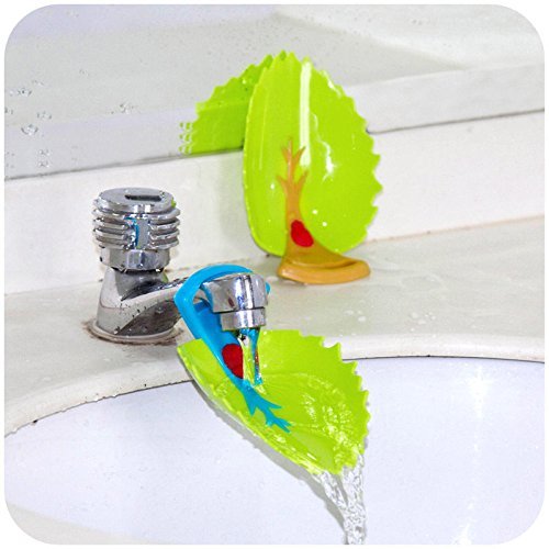 Yonisun Faucet Cover, Leaf Design Safety Faucet Extender For Children Toddler Kids Hand Washing Baby Kids Hand Wash Helper Bathr