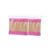 Fsstud 200 Pcs Colorful Double Tipped Cotton Swabs Cotton Ear Sticks Spiral Head Cotton Buds With Wooden Sticks For Cleaning Pin