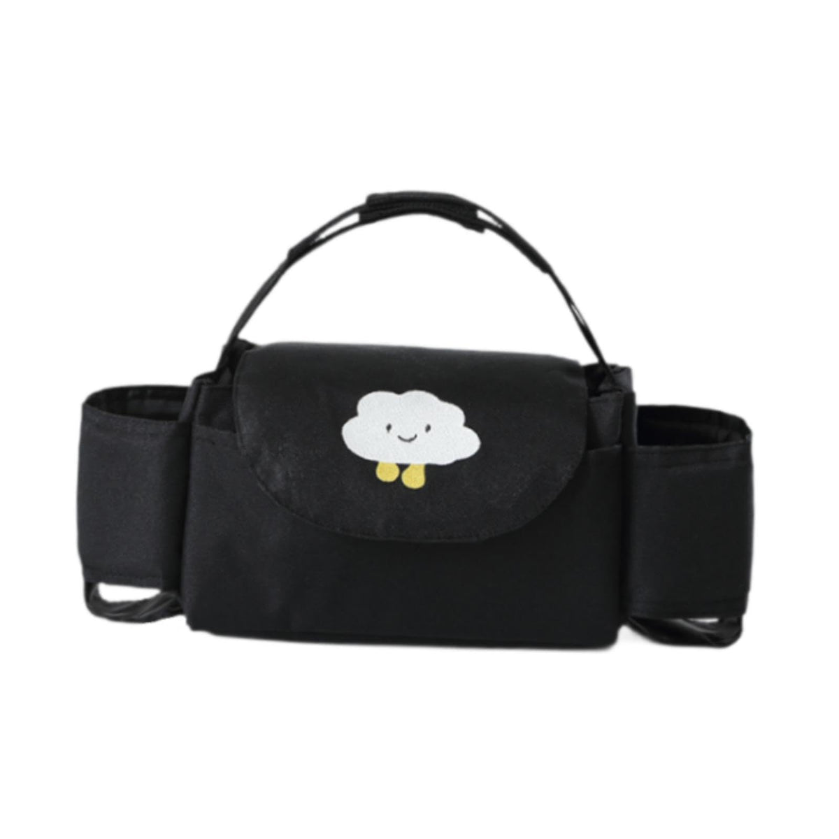 Fashion My Day Strollers Organizer Bag Container Baby Diaper Bag for Pushchair Strollers Pram Black Cloud