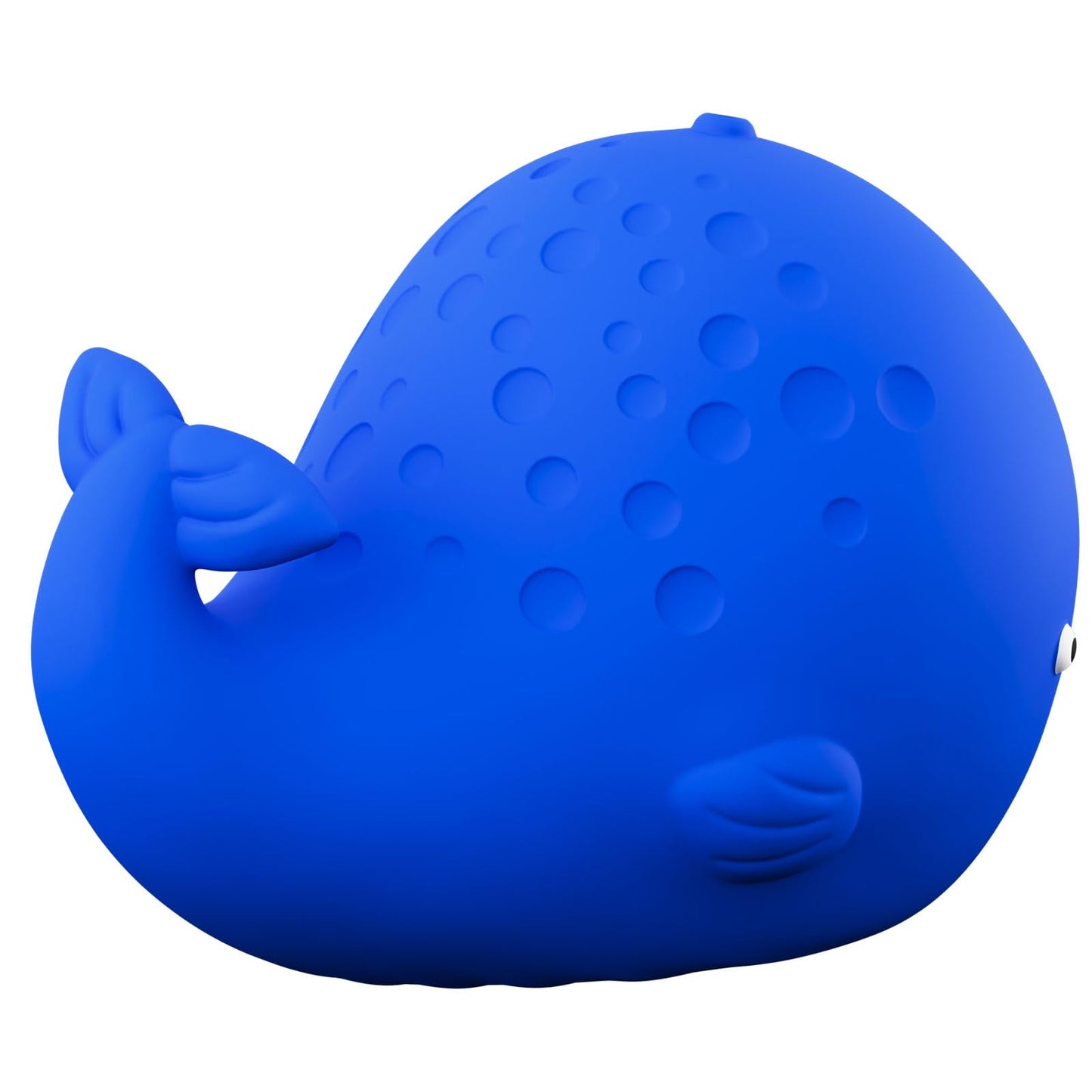 caaocho Pure Natural Rubber Bath Toy - Kala The Whale Baby Toy - Hole Free Bath Toys, BPA Free Bath Toys for Infants, without Ho