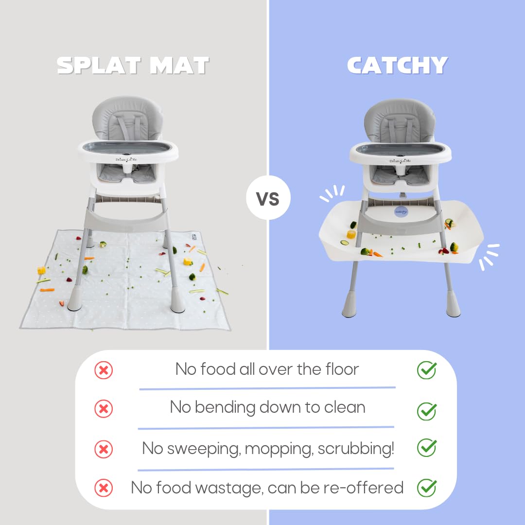 Catchy - Food Catcher - Compatible With Dream On Me Portable 2-In-1 Tabletalk High Chair - Highchair Sold Separately - Baby Food