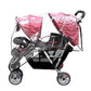 Ymkf Sqqr Weather Shield Double Popular For Swivel Wheel Stroller Universal Size Baby Rain Cover/Wind Shield Deal (Black)