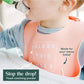 Simka Rose Silicone Bibs for Babies & Toddlers Soft Silicone Baby Bib for Girls&Boys Adjustable Silicone Baby Bibs with Pouch