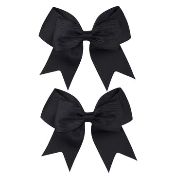 BOENBE LOVED Girls Hair Bows Ponytail Holder Elastic Hair Ties, Large Cheer Hair Bows Ponytail Holder Elastic Band Handmade for 