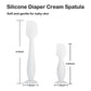 Roxanepig 2 Pack Baby Diaper Cream Spatula - Diaper Rash Cream Applicator For Butt Paste - Diaper Cream Brush For Newborns (Whit