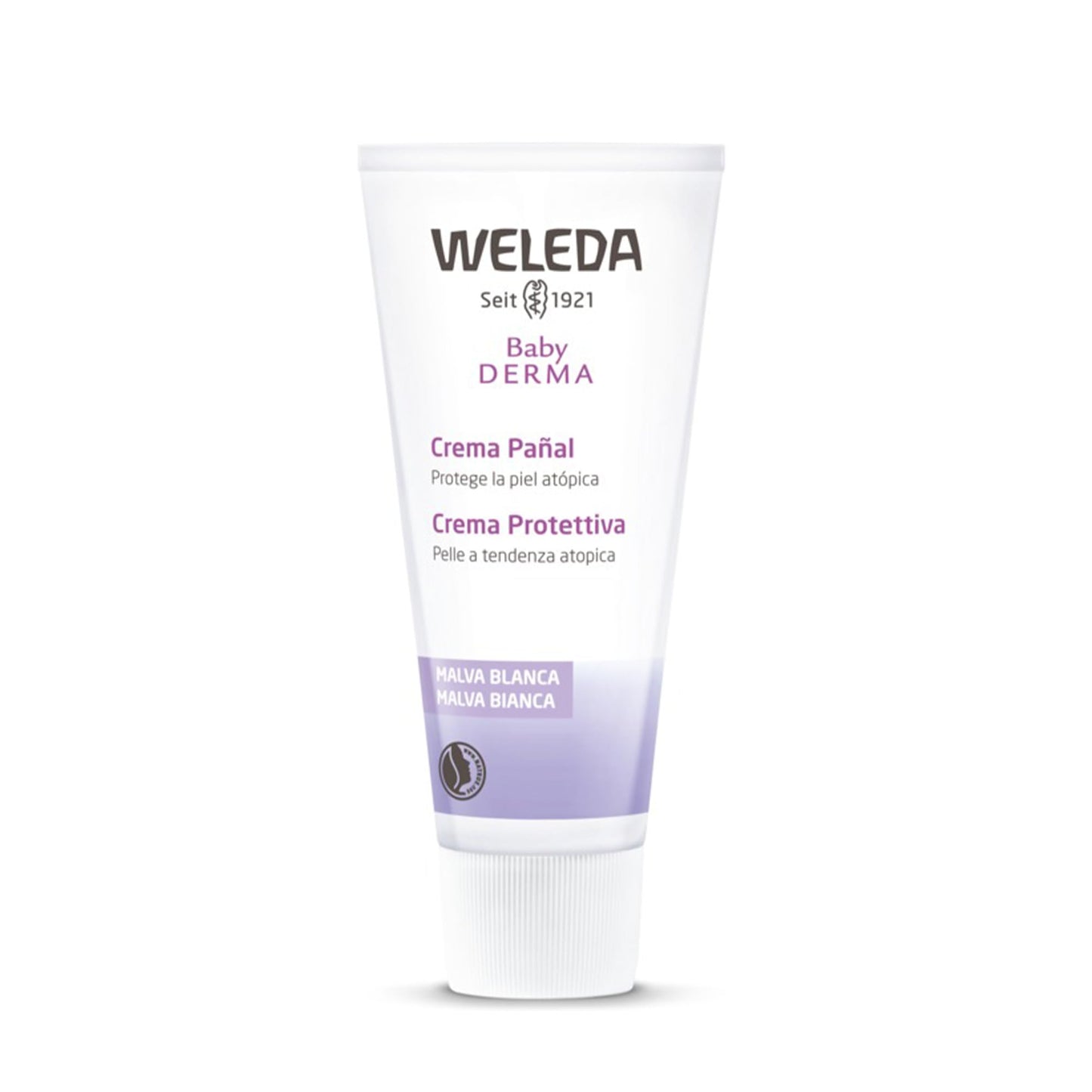 Weleda Baby White Mallow Diaper Care Cream, 1.7 Fluid Ounce, Fragrance Free Plant Rich Protection With White Mallow, Pansy, Sesa