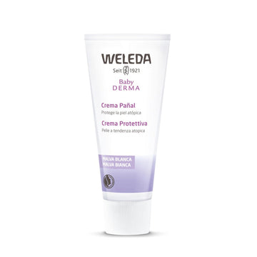 Weleda Baby White Mallow Diaper Care Cream, 1.7 Fluid Ounce, Fragrance Free Plant Rich Protection With White Mallow, Pansy, Sesa
