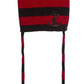 Sourpuss Red & Black Pom Pom Kids Hat With Anchor Embroidery From Clothing