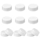 Tinoaly 12Pcs Narrow Baby Bottle Caps For Dr Brown, Medela, Ameda (White, Bpa-Free, Leakproof, Reusable, Dishwasher Safe)