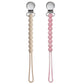 Pacifier Clip for Girls - MORIBOX Paci Clip Soothe Baby Binky Holder for Shower Birthday Gift 2 Pack