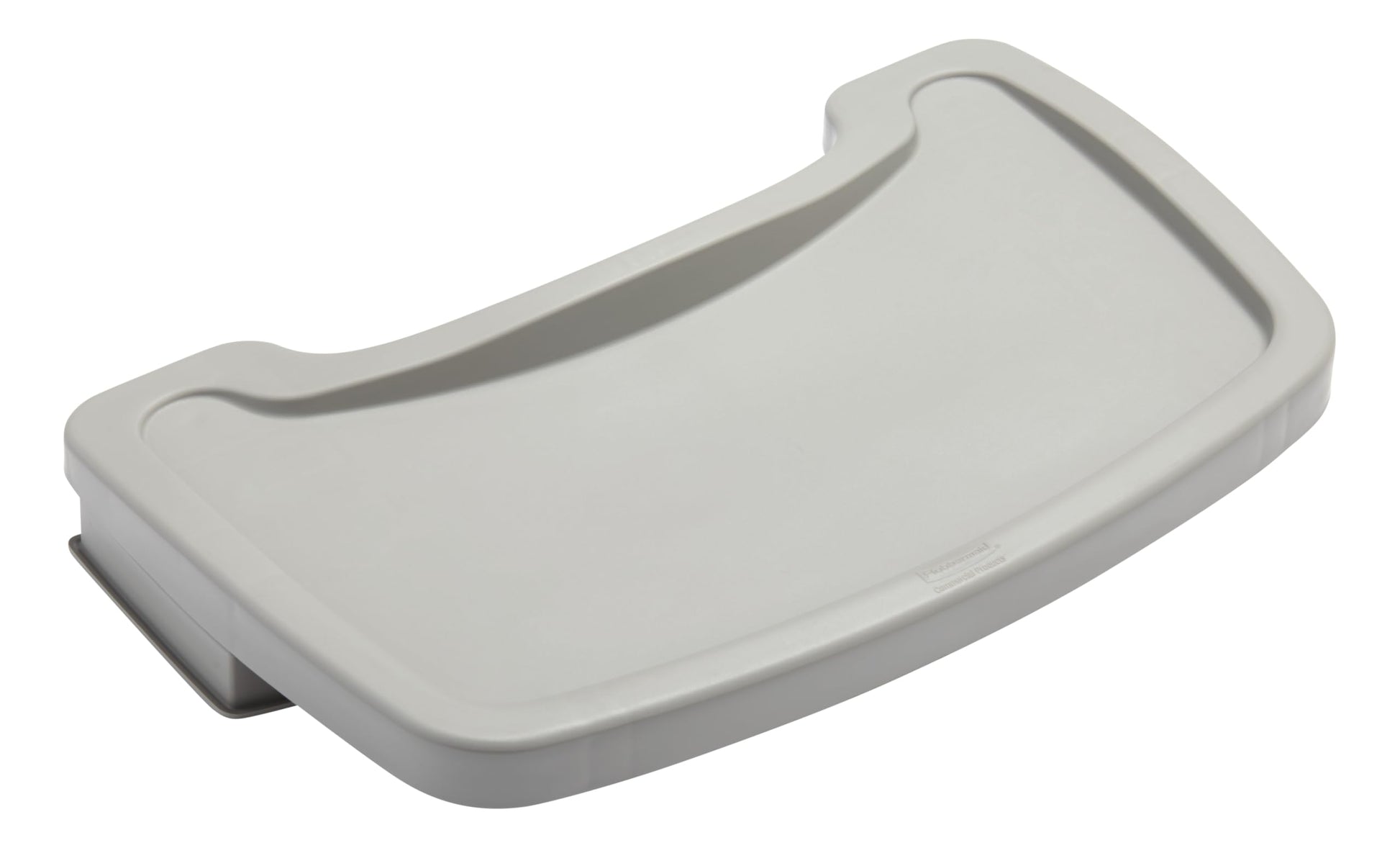 Rubbermaid Commercial Products High Chair Food Tray, 19.5-Inch, Plastic, Platinum, Easy Cleaning/Rinsing, Removeable Tray for Po