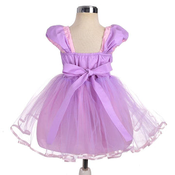 Dressy Daisy Princess Tulle Dress Fancy Party Costume With Crown And Accessories Halloween Birthday Outfit For Little Kids Girls