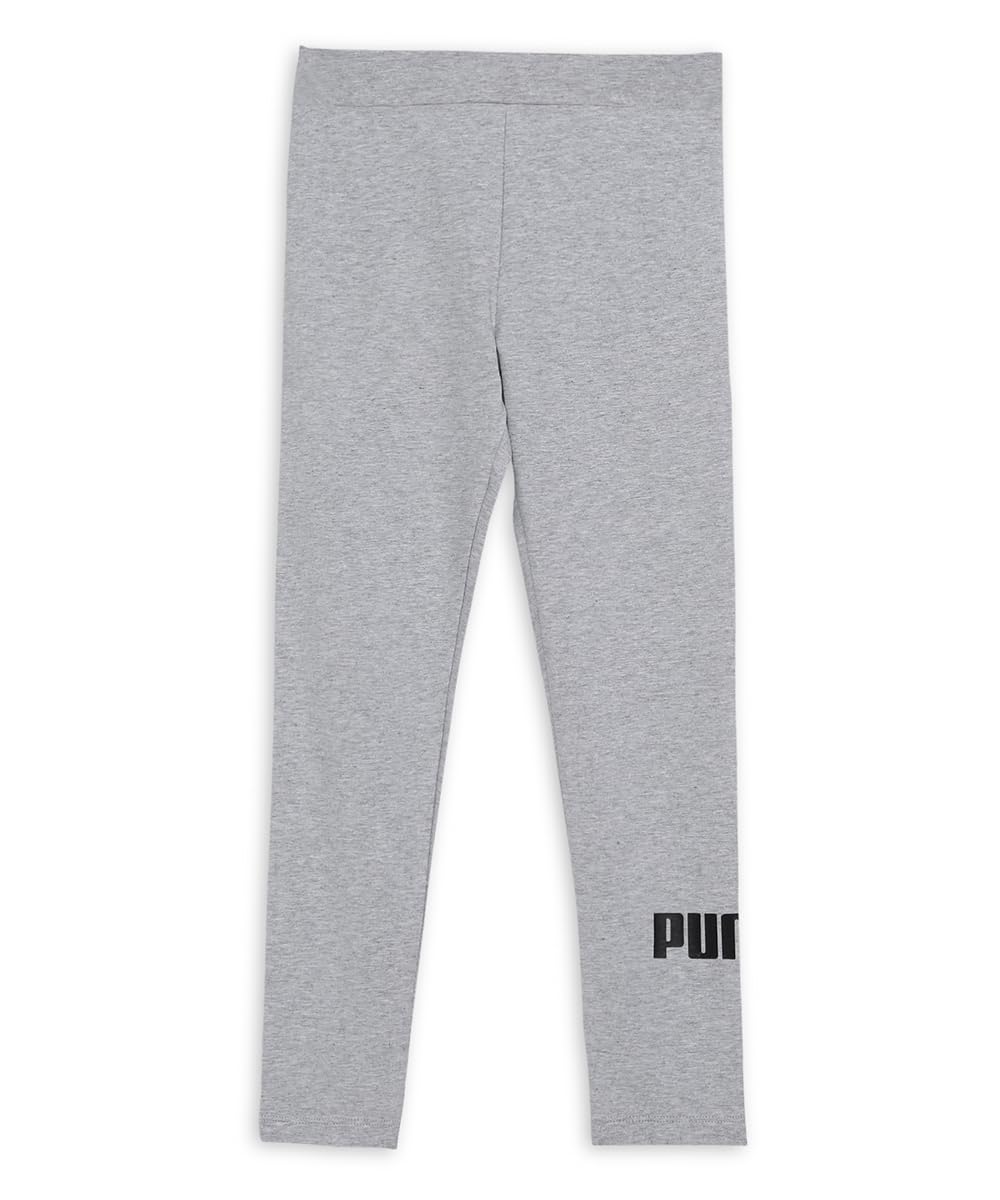 Puma Girls ESS Logo Leggings, Light Gray Heather, 116 (58703504)