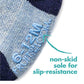 Fruit Of The Loom Baby 6-Pack All Weather Crew-Length Socks, Mesh & Thermal Stretch - Unisex, Girls, Boys (12-24 Months, Blue)