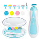 Kidology Baby Nail Trimmer Electric 6 In 1 Baby Nail File Clippers For Toes & Fingers, Safe Nail Filer Grinder Manicure Kit Kids