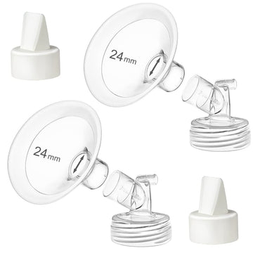 Pumpmom 24Mm Flanges Compatible With Spectra S2 Spectra S1 9 Plus Synergy Gold Breastpumps Accessories, Replacement Breast Shiel