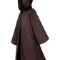 Togrop Knight Costume For Kids Robe Hooded Boys Cloak Cosplay Brown 3-5T