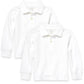 The Childrens Place Baby Boys And Toddler Boys Long Sleeve Pique Polo, White, 12-18 Months