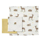 ledieu TROLLDOM Washcloth Animal Pattern Multi Colour; 30x30 cm (12x12) (Pack of 3 PC) Cotton Cloth for Baby