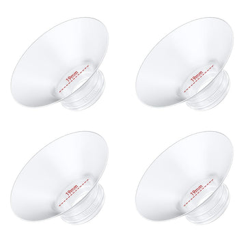 4PC Flange Insert 19mm Compatible with Momcozy M5/M6/M9/S12 Pro/V1 Pro/V1 Pro Breast Pump, Fit for Eufy/Elvie/Medela/Spectra/Lan