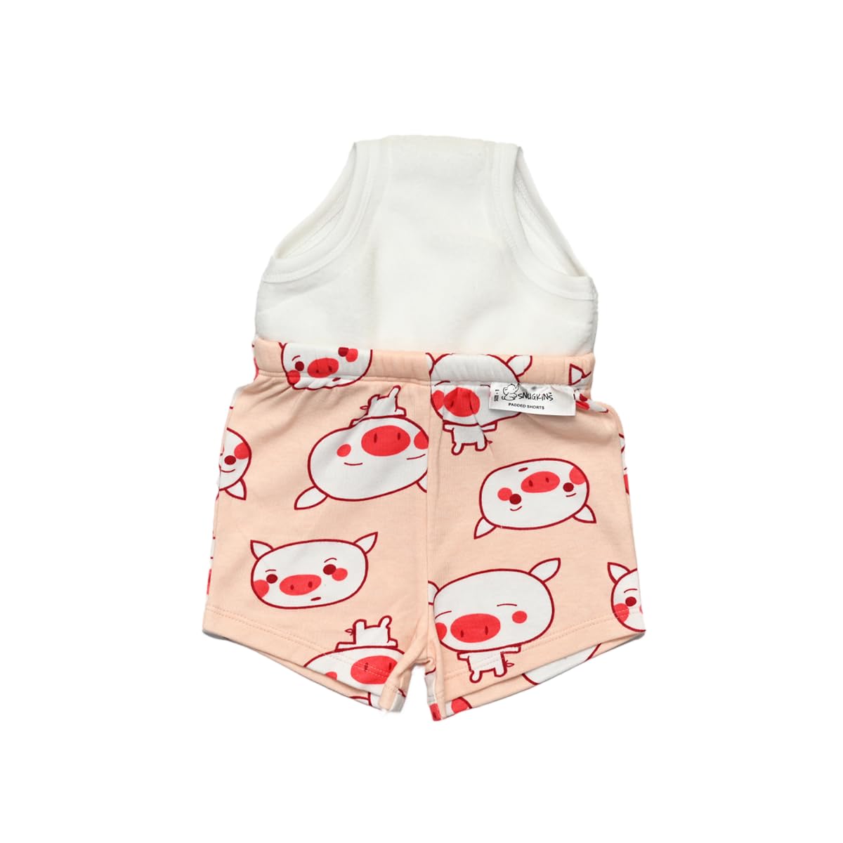 Snugkins Potty Training Shorts For Toddlers, Boys And Girls | 100% Cotton. (Size 4, Fits 45 Years)  Pack Of 1 Piggy Wiggy