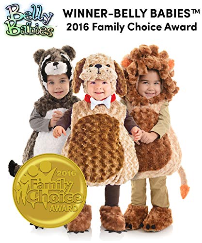 Underwraps Babys Teddy Bear Belly, Brown, X-Large