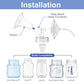 Maymom Pump Parts Work With Spectra S2 Spectra S1, 24Mm Flange Valve Tube Bottle Backflow Protector, Not Original Spectra S2 Acc