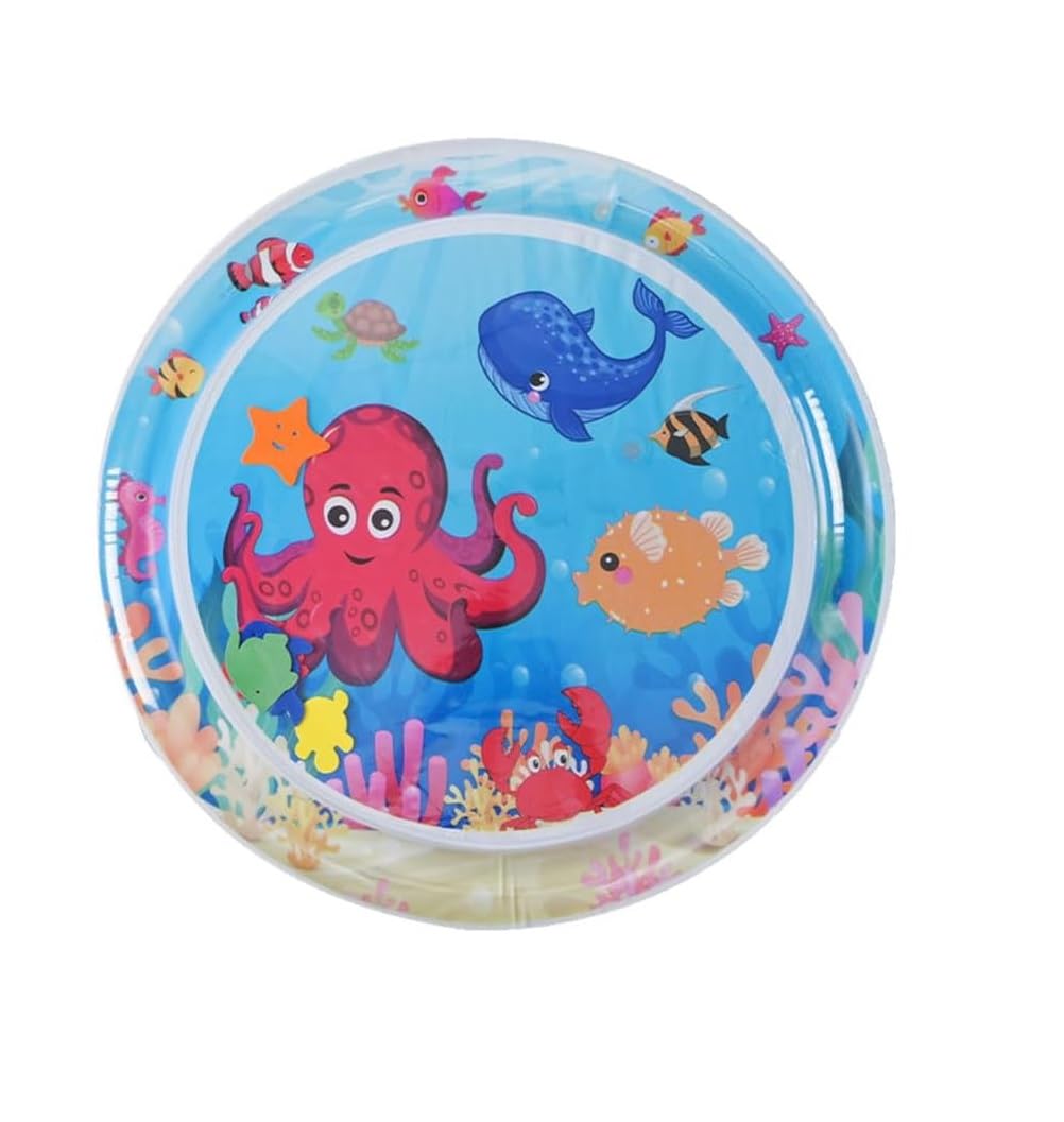 Zurato Baby Kids Water Play Mat Toys Inflatable Tummy Time Water Play Mat And Toddlers Perfect Fun Activity Inflatable Mat, Outd
