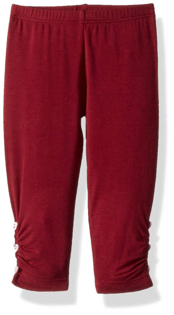 Kickee Pants Baby Girls Legging With Heart Buttons Prd-Kphbl52, Scarlet, 3-6 Months