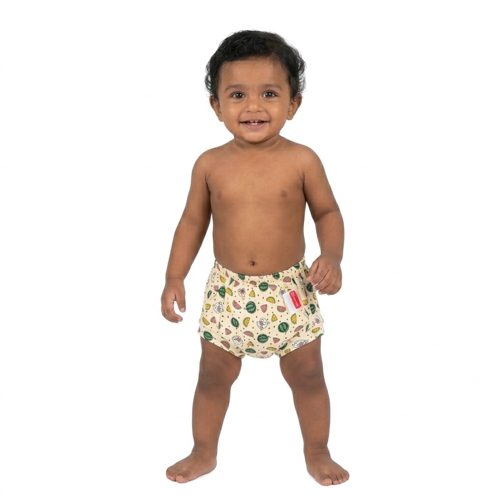 Vparents Padded Underwear For Babies And Toddlers With 3 Layers Of Cotton Padding Potty Training Pull Up & DiaperFree Time Frui